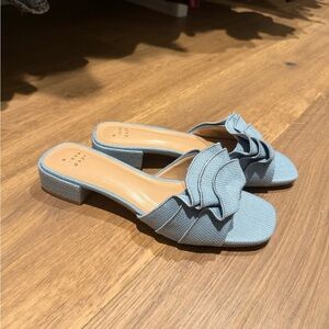 a new day Light Blue Ruffle Sandals